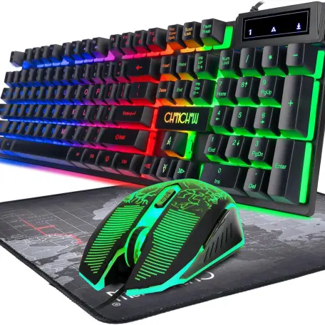 Combinación de teclado y ratón para juegos CHONCHOW (Black, air from USA)'s photo #1