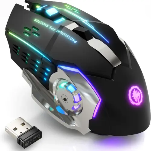 Mouse Gaming Inalámbrico 6 botones retroiluminado's photo #1