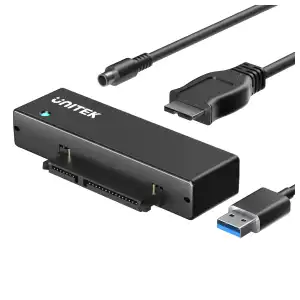 Adaptador USB 3.0 a SATA Unitek para HDD y SSD 2.5” y 3.5” – Conversor Disco Duro Externo, Alta Velocidad, Plug & Play miniatura 1