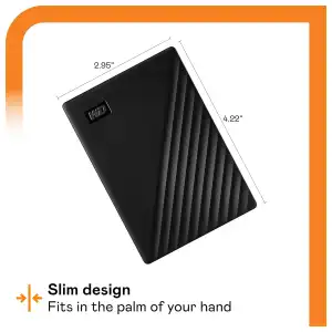 Disco Duro Externo WD My Passport 2TB USB 3.0 – Almacenamiento Portátil Seguro, Compatible con PC y Mac miniatura 2